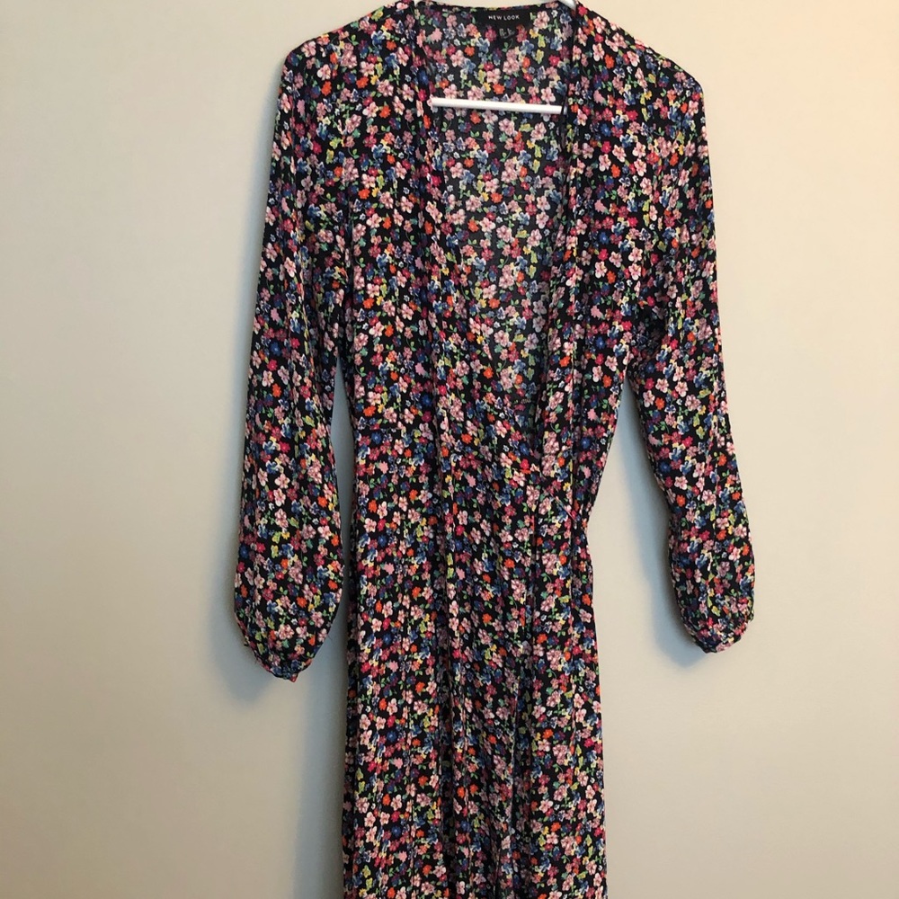ASOS floral wrap dress